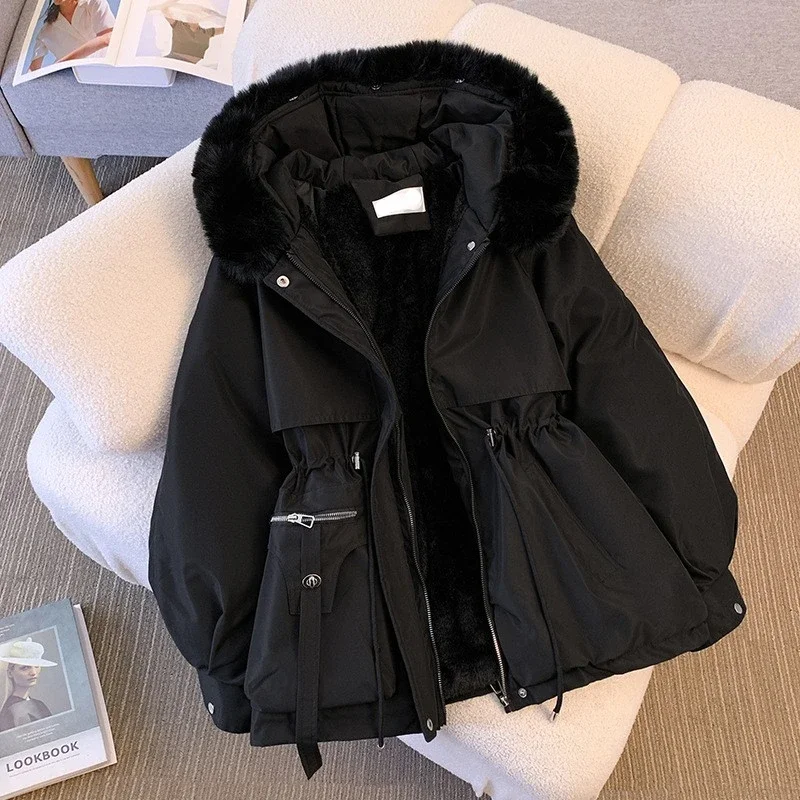 Doudoune Fine All-Match Plus Smile Optics pour Femme, One Coat, Toe Clothing, Fourrure, Mode, Hiver, Nouveau, 2024