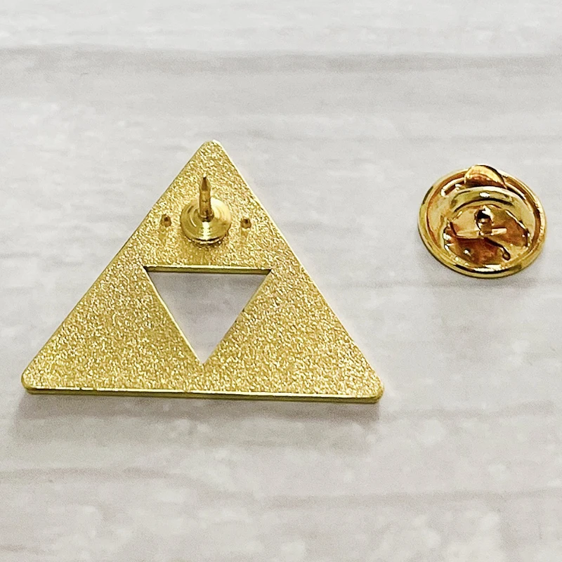 LGBT+ Pride The Legend Of Zellda Triforce Trinity Triangle Amulet enamel pin badge game Prideforce brooches Decorate Collectible