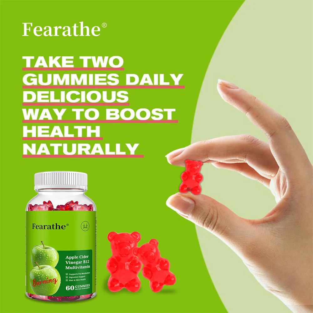 Apple Cider Vinegar Gummies - Fat Burner, Boosts Digestion and Metabolism, Weight Management, Dietary Supplement