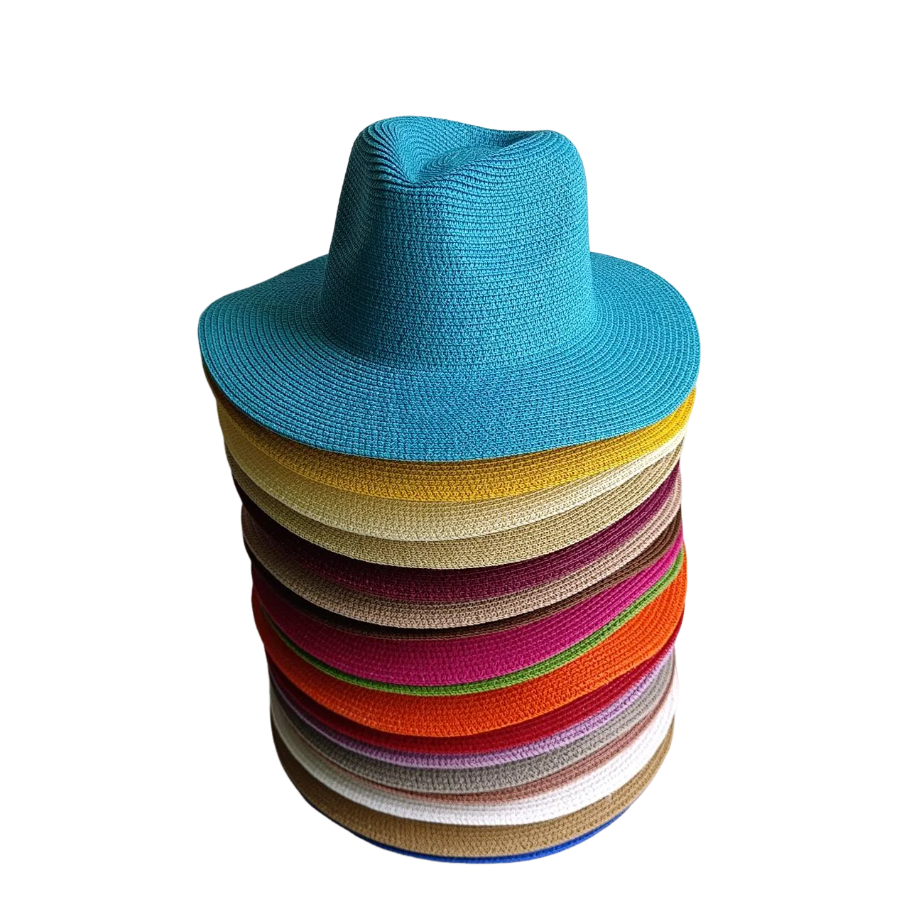 Summer straw hat Tri-fold strap French elegant outdoor beach travel anti-ultraviolet women's straw hat  sun hat 여름모자