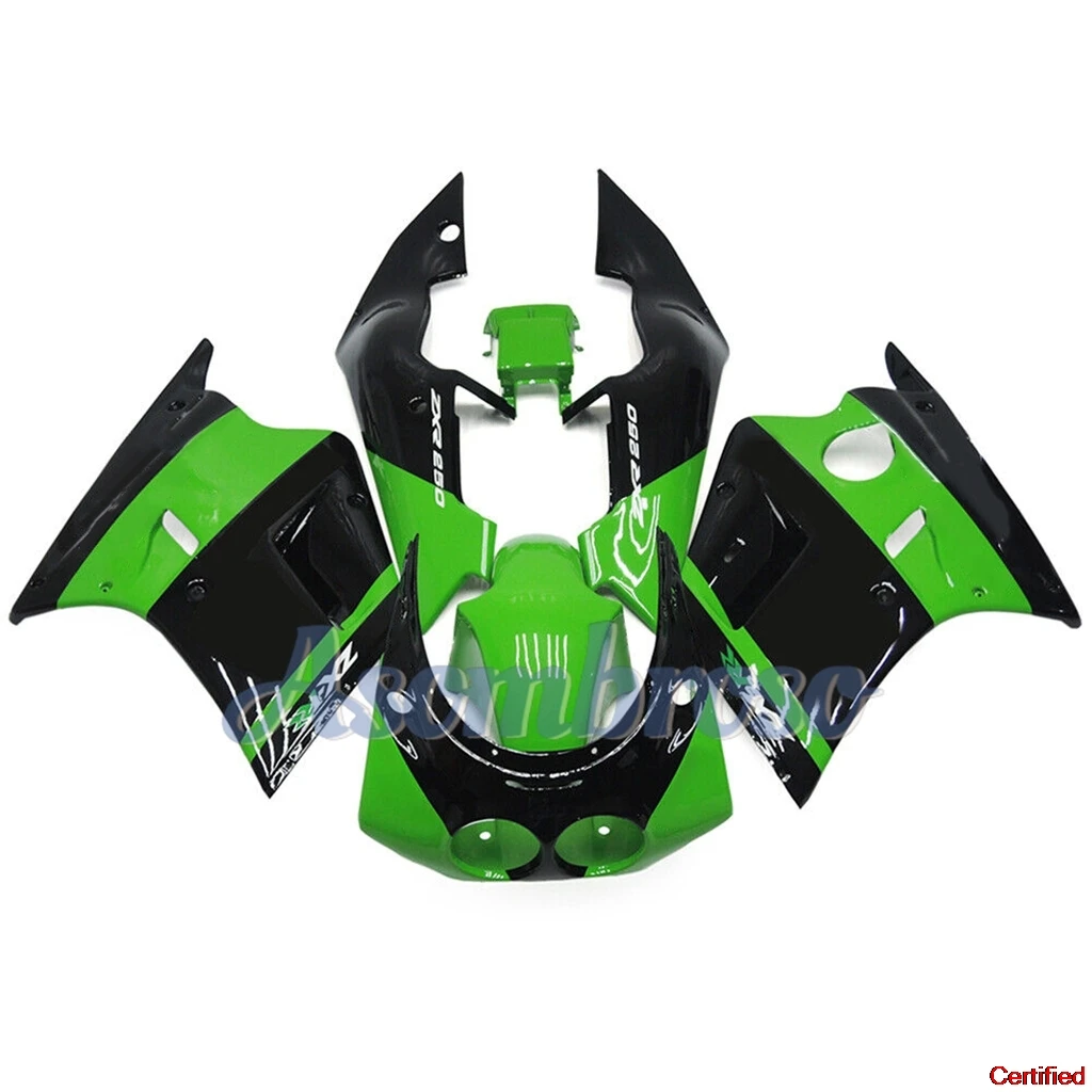 Full Fairing Kit fit for Ninja ZX2R ZXR250 1989 1990  ZX-2R 1991 1992 ZXR 250 zx r250 89 90 91 92 green/black Housing