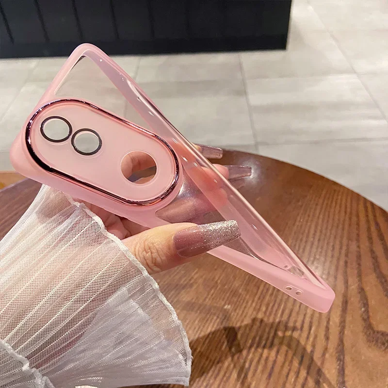 ل VIVO V50 لايت V50E V 50 واضح عدسة طبقة حماية حافظة لهاتف VIVO Y04 Y29S لون الحلوى لينة بولي TPU غطاء هاتف مقاوم للصدمات