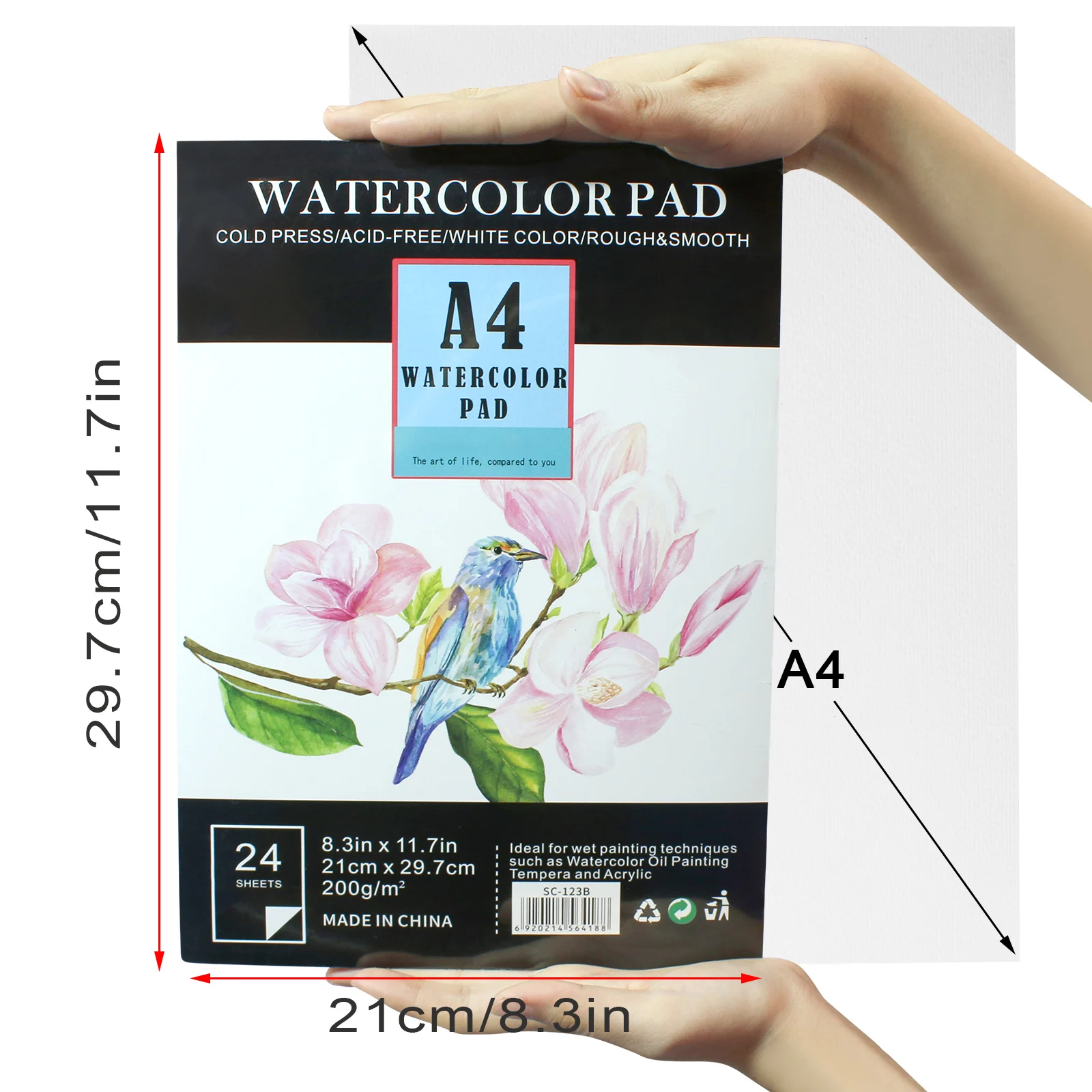 Watercolor Sketchbook Paper Drawing Watercolor Paper Pad Sketchbooks for Kids Teens Artists 24 Art White Sheets for Painting art