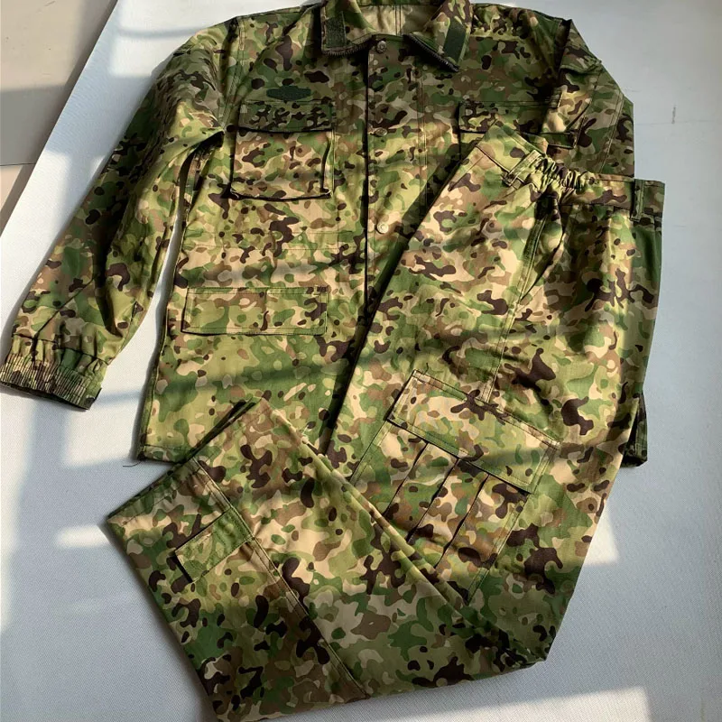 

Japanese Jietai Camouflage Suit Japanese Ground Self-Defense Force Camo JSDF Camouflage Jacket Pants Top Trousers Set