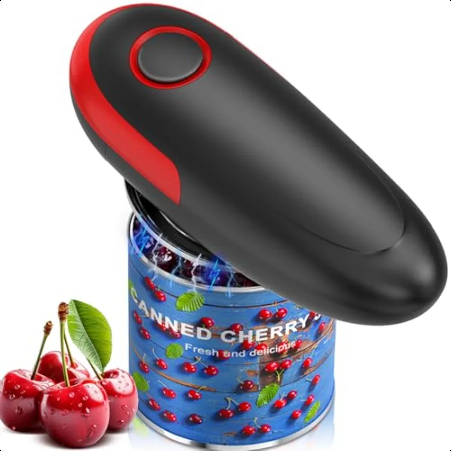 

Electric Can Opener Handheld Smooth Edge No Sharp Portable Automatic Can Opener for Camping Best Kitchen Gadgets Easy for Arthr