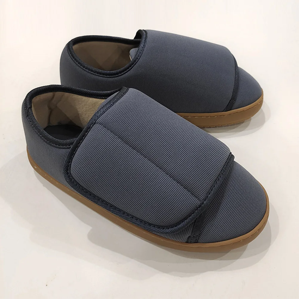 

Men's Diabetic House Shoes with Adjustable Closure Diabetic Slippers for Swollen Feet Wide Width Shoes Indoor Outdoor Shoes