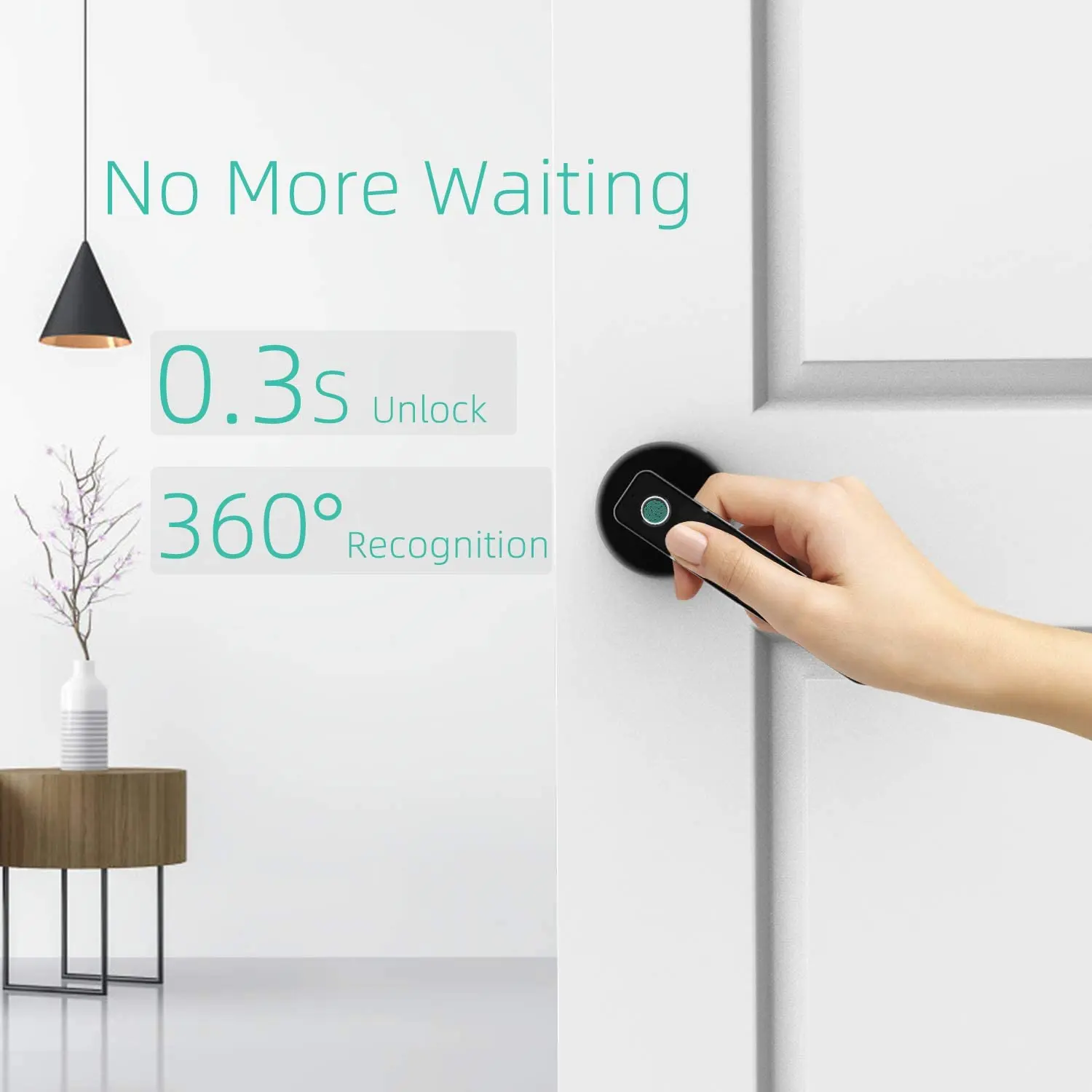 Tuya Electronic Smart Lock Vingerafdruk Biometrie Digitaal Wachtwoord Nachtslot Home Security Deurknoppen App Unlock Appartement