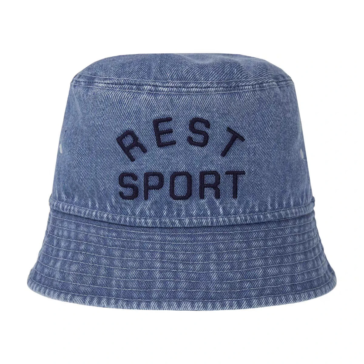 Outdoor RR Letter Embroidery Waable Denim Fierman Hat Sunade Cap Face Slimming Buet Hat Casual Cotton ex Youth