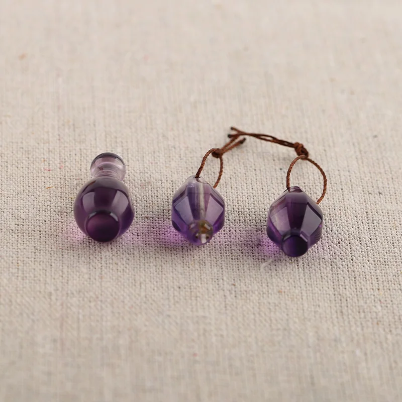 B&F Nugget AmethystPendant Beads, Handmade Natural stones beads, Polished Stones for jewelry Making Supplies
