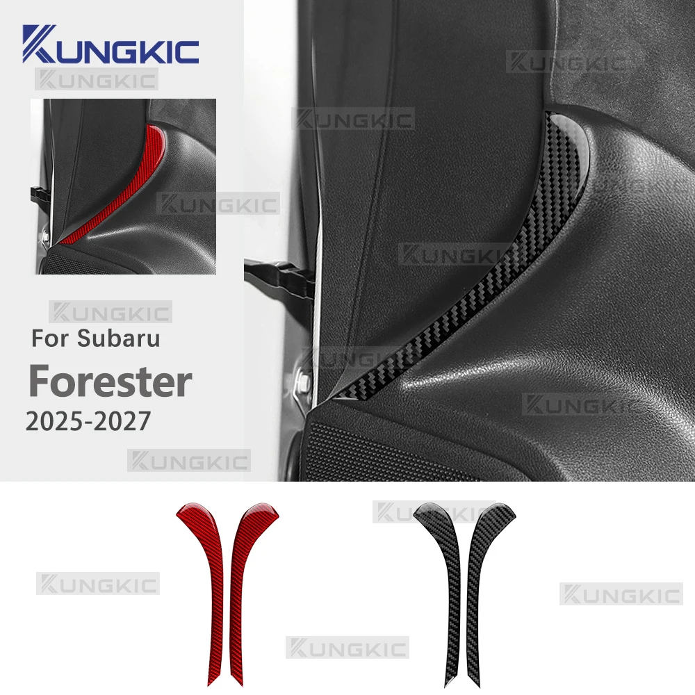 

Накладки из настоящего мягкого карбона для Subaru Forester 2025-2027 (левый/правый руль), боковые полосы на приборную панель, аксессуары для интерьера автомобиля