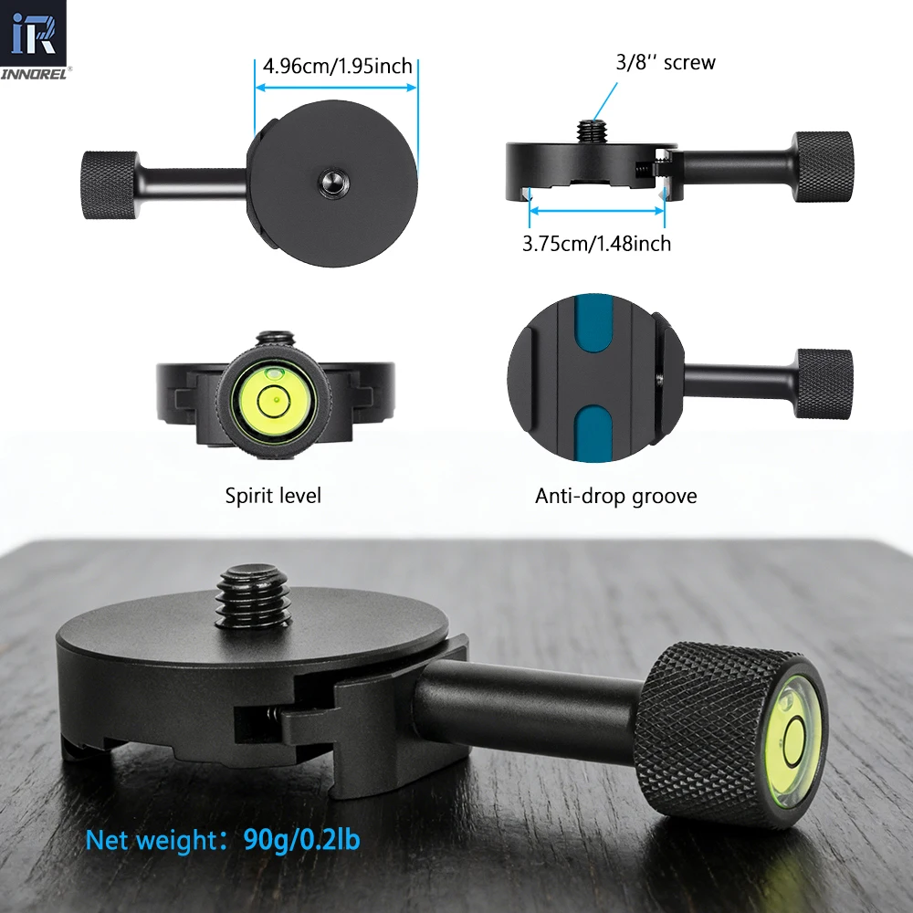 INNOREL RS50 50cm All Aluminum Alloy Dual Dovetail Quick Release Extender Rail Sliding Arca Plate for Camera Tripod Ballhead - view 3