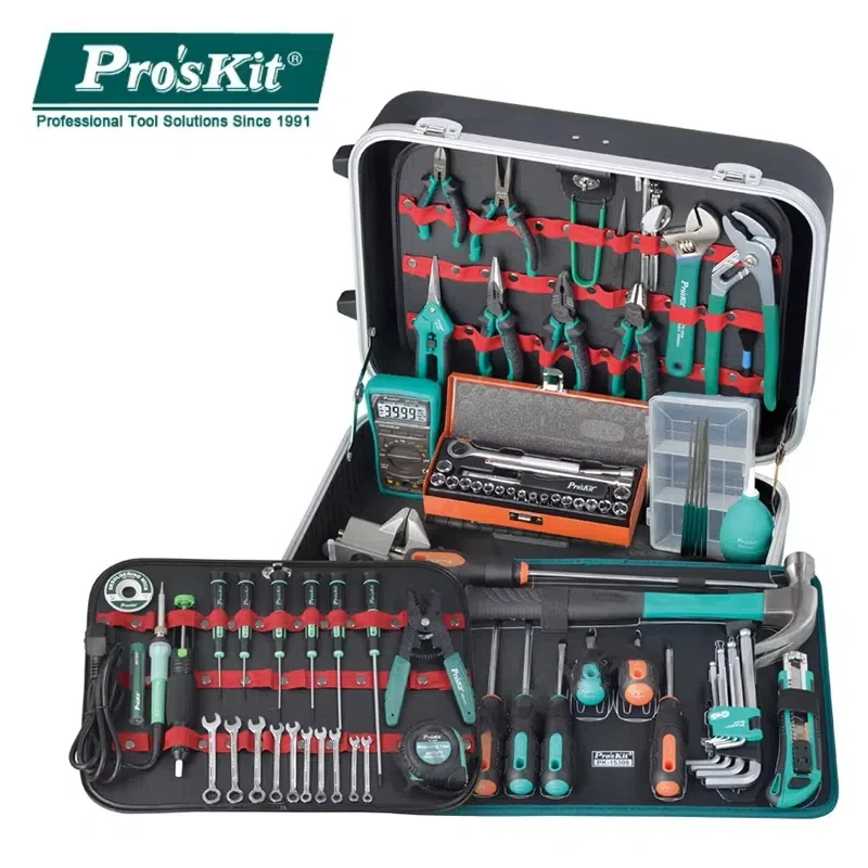 Baogong PK-15308HM professional mechanical engineering tool set 89 pieces of mechanical circuit measurement welding maintenance