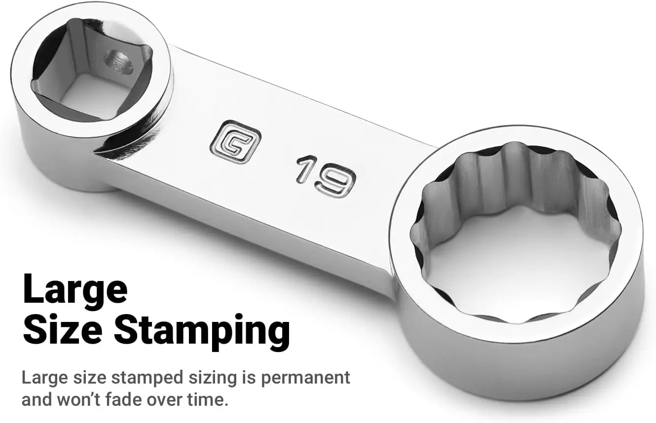 1/2 นิ้ว ชุดอะแดปเตอร์ขับแรงบิด, หัวบล็อก 12 เหลี่ยม, 14 ถึง 24 มม., ระบบเมตริก, 9 ชิ้น พร้อมถาดช่าง-ขายดี