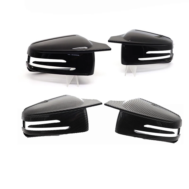 

Ярко-черные накладки на боковые зеркала заднего вида для Mercedes-Benz A, B, C, E, S, CLA, GLK, GLA классов W176, W246, W204, W212, W221, C117 2006-2018 гг.