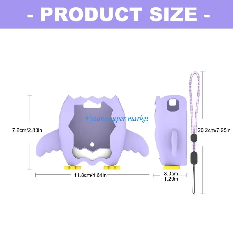 حافظة حماية من السيليكون 090B لجهاز Paradise Electronic Pet الآمن، غطاء ناعم للحيوانات الأليفة الافتراضية المقاومة للخدش يوميًا