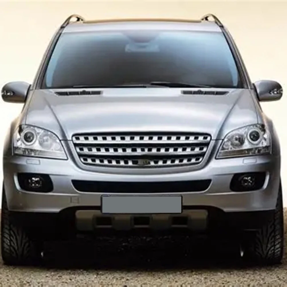 2 قطعة مدخل هواء مصبغة مدخل الكسوة لمرسيدس بنز W164 ML & GL فئة السيارة الخارجي هود تنفيس مغرفة ديكور #3