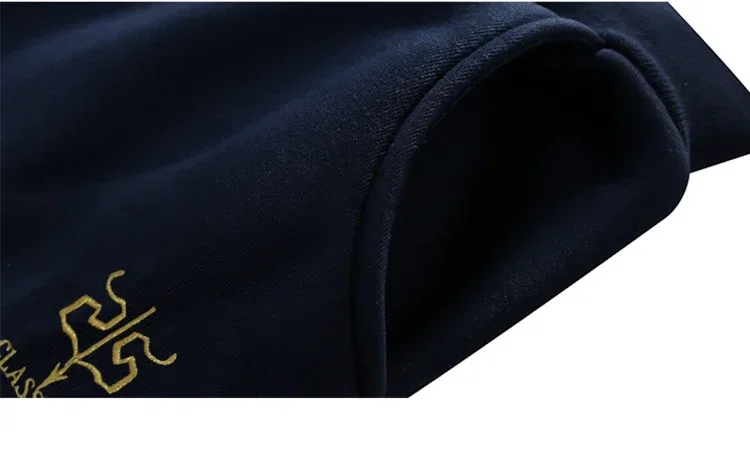 Herbst Winter Herren Fleece-gefütterter Reißverschluss-Hoodie Zweiteiliger Trainingsanzug Dicker Warmer Kapuzenpullover mit Hose Outdoor Fitness Alltag Streetwear – Detail 14