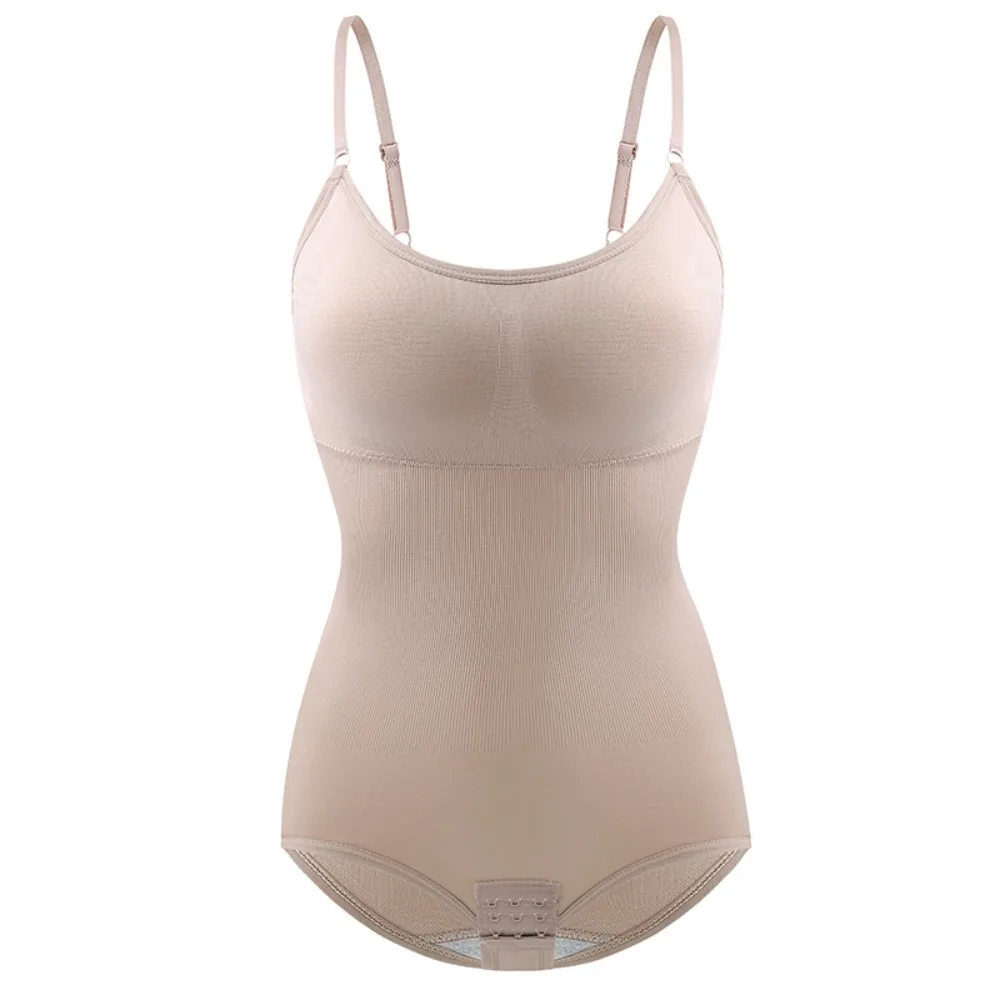 

Soft Thong Leotard Women's Shapewear Seamless Tummy Control Slim Fit Bodysuits Round Neck Butt Lifting Compression Jumpsuit Girl