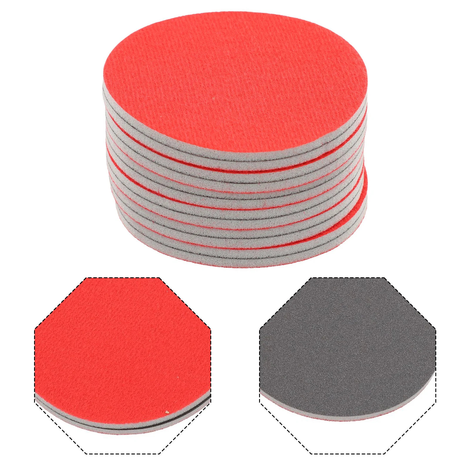 6 Pack Bowling Ball Sanding Pads with Grits 2000 1000 and 500 for Scratches Removal Deep Cleaning and Polishing
