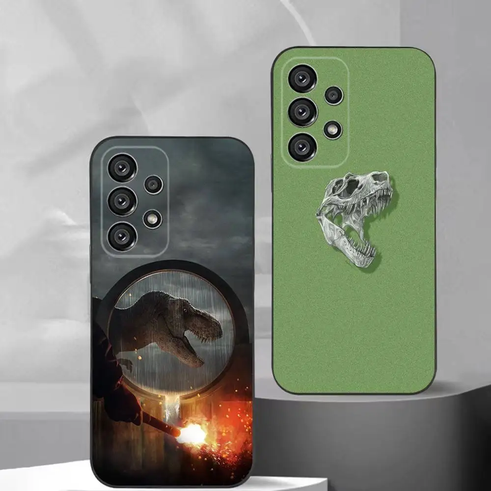 

J-Jurassic Park Dinosaur World Phone Case For Samsung S25,S24,S21,S22,S23,S30,Ultra,S20,Plus,Fe,Lite,Note,10,9,5G Black Cover