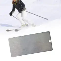 Ski Wax Scrapper Stainless Steel Snowboard Waxing Tool with Notch for Removing Excess Cooled Wax Ski Snowboard Accessories