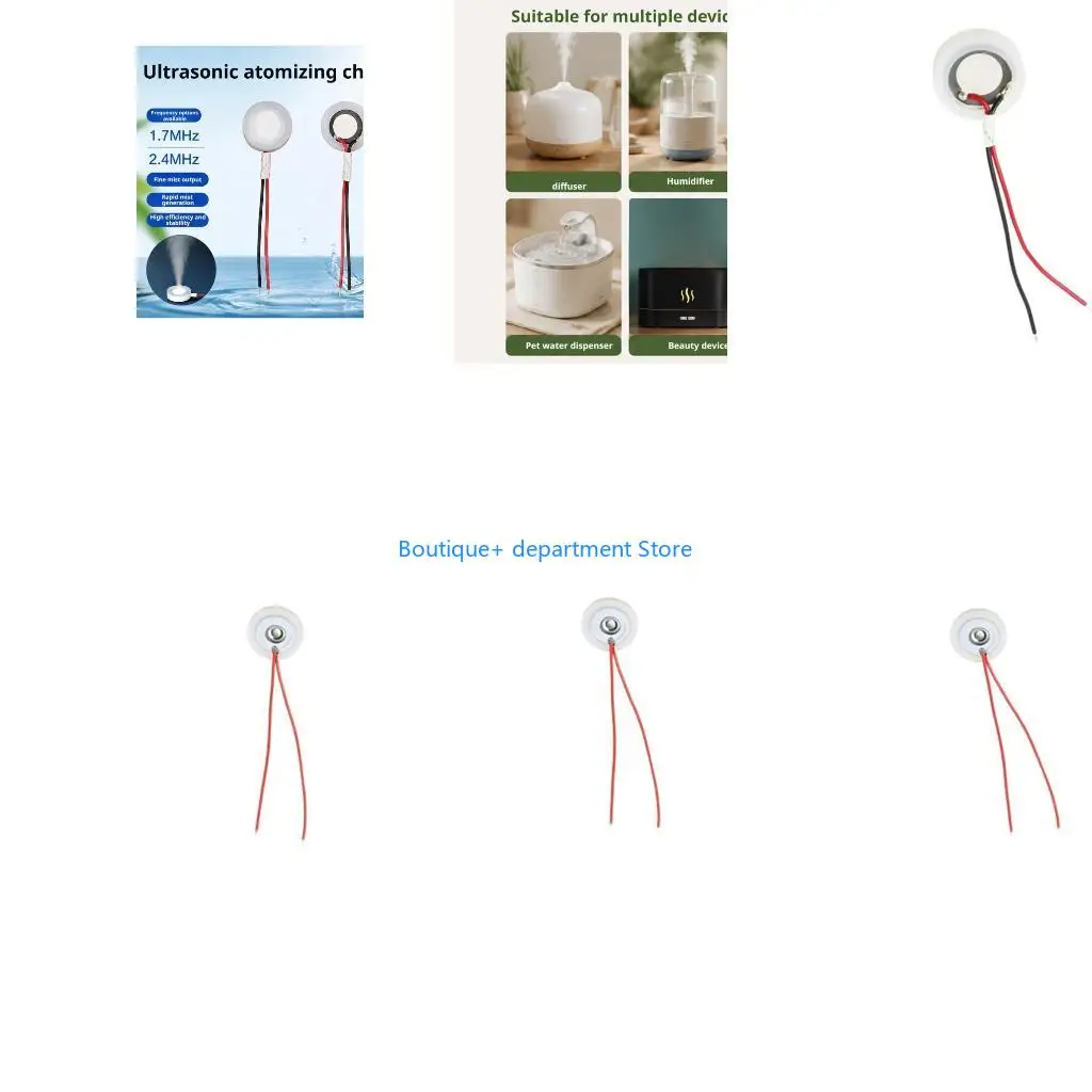 E1PD Humidifier Atomizer Disc Ultrasonics Atomization Film Plate Two Leads for Repair