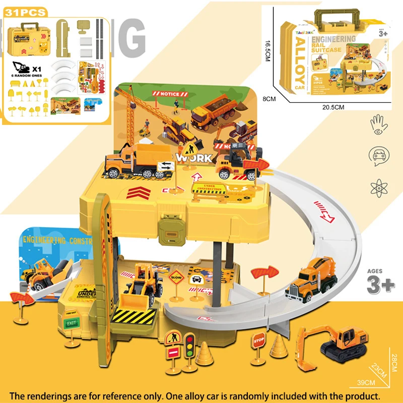 conjunto-de-brinquedos-de-simulacao-carro-modelo-com-pneus-e-armazenamento-design-de-pista-de-engenharia-e-estacionamento-kit-de-brinquedos-portatil-com-maleta-de-transporte