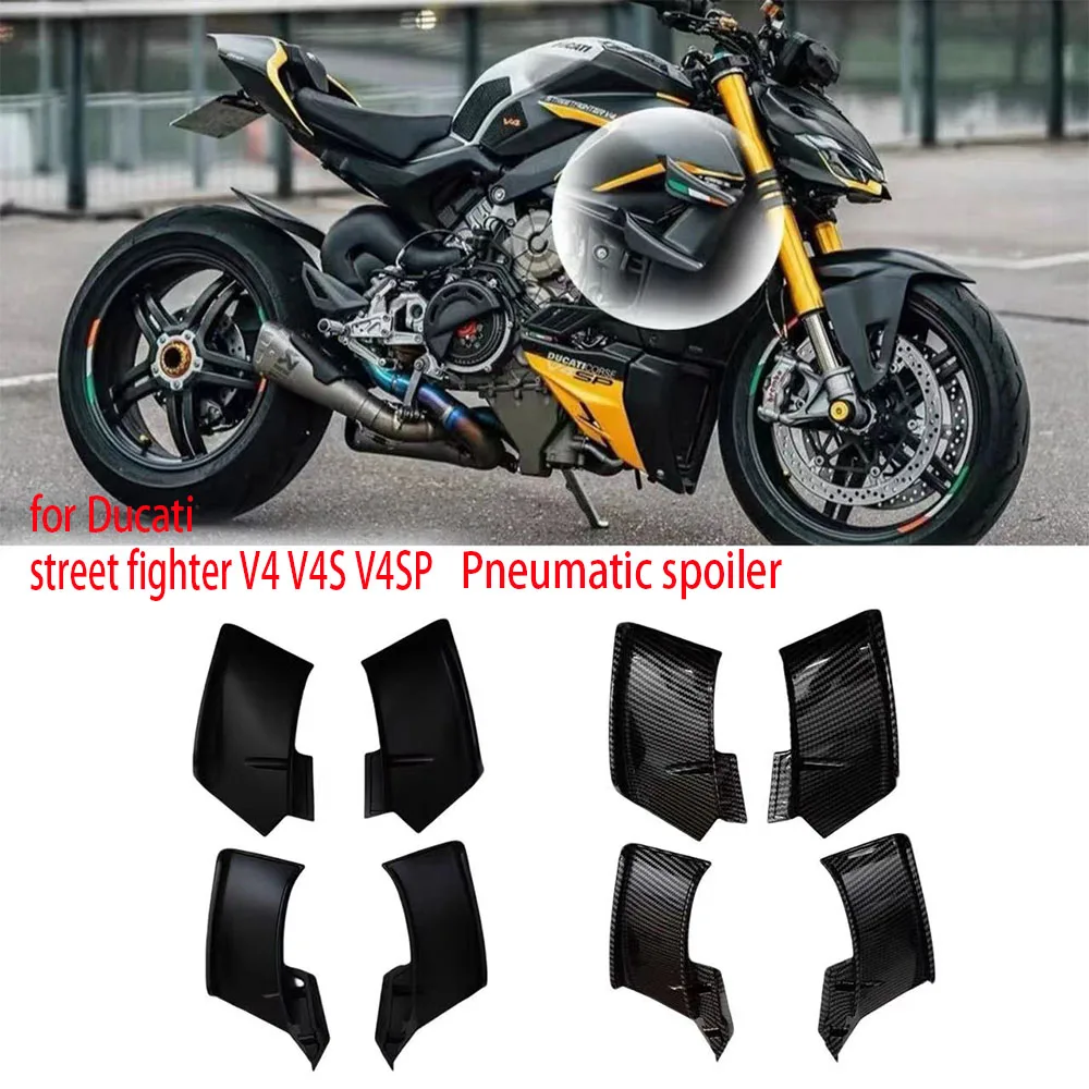 

For DUCATI Streetfighter V4 V4S V4 SP 2020-2023 V2 2022-2023 2024 V4/V4S Winglets Wings Spoiler Fxed Motorcycle Winglet Wing Kit