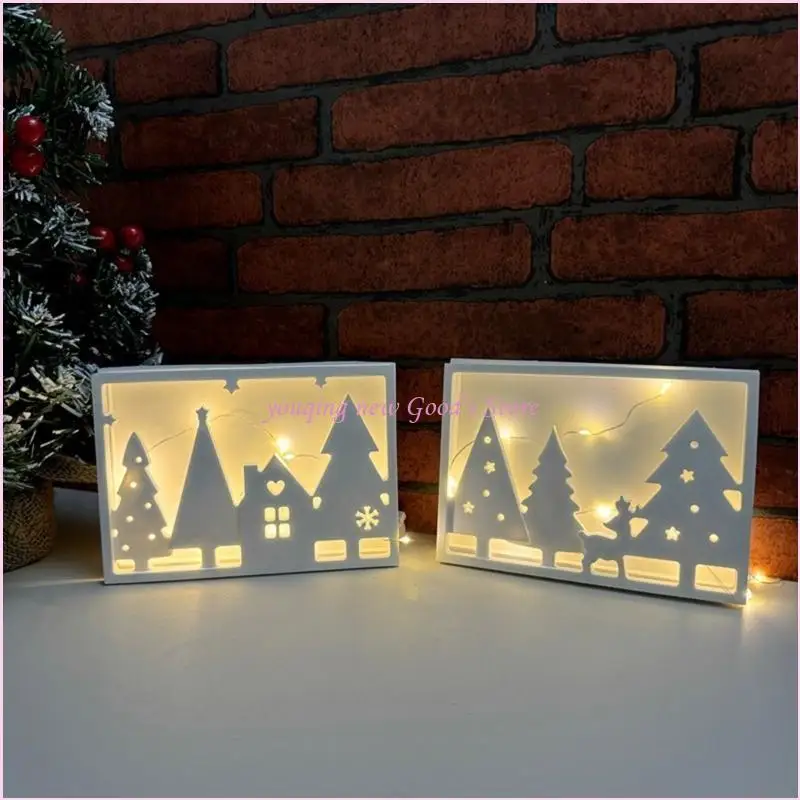

57QA Portable Silicone Mold With Strong Flexibility for Christmas Craft Enthusiasts
