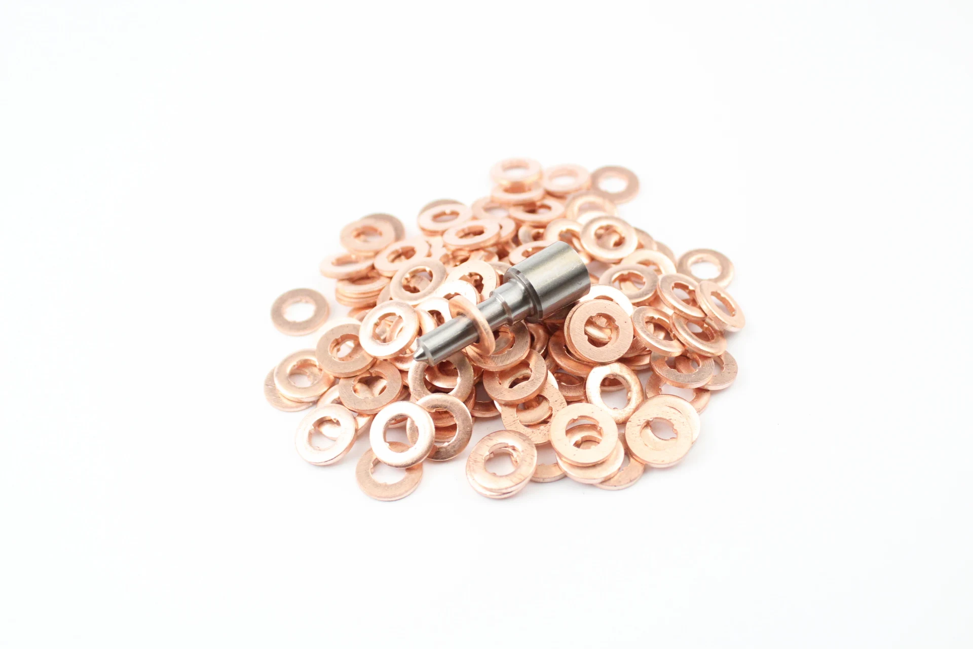 30 pcs DEFUTE 7x15mm common rail injector nozzle copper gasket for diesel engine injector sealin