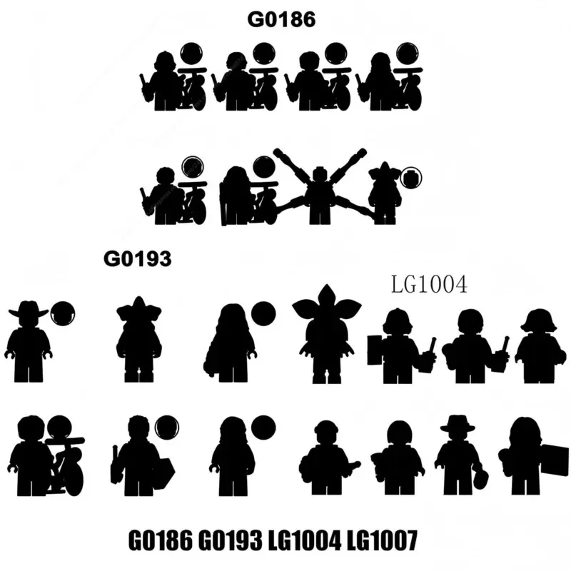 Cartoon movie TV Anime models Action Figures G0186 G0193 LG1004 LG1007 Bricks Toys 006