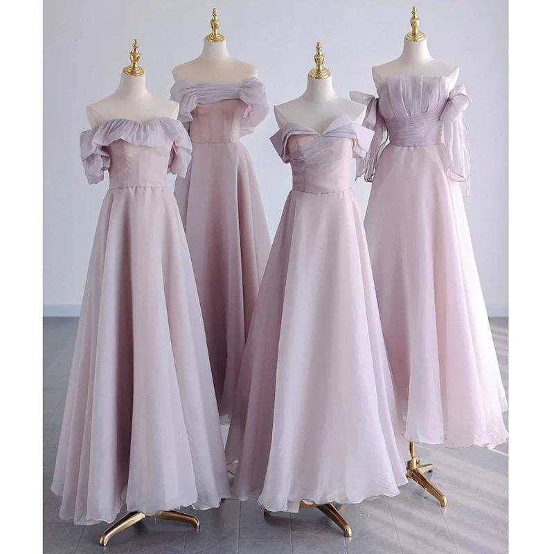 

Slimming Purple Maids Dr 2023 New Spring Wedding Gown for Women Simple Long Sle Sister up Ceremony Faionable ort ...