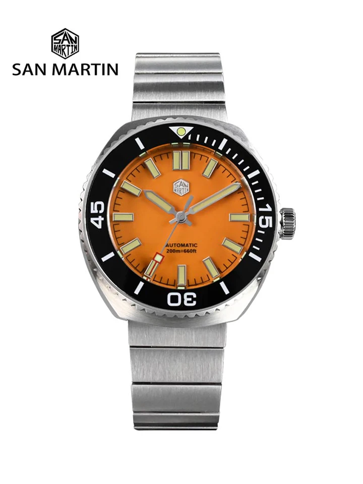 San Martin 2025 New 40mm Enamel Dial Men Dive Watch Original