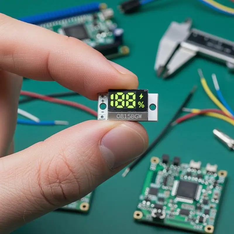 Mini Battery Level Indicator Module with Smart Button for Monitoring 1-4S Lithium Battery with Efficiency and Precision