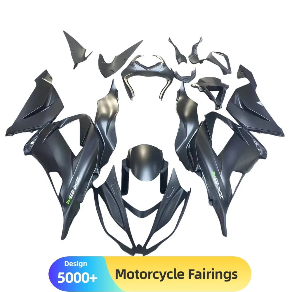 

Premium ABS Plastic Injection Molded Motorcycle Fairing Kit for KAWASAKI ZX6R 2013-2018, 100% Fit Replacement Bodywork