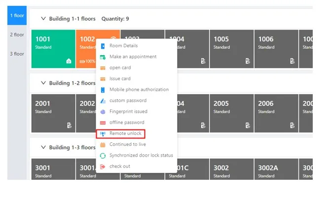 Web-management online ble rfid hotel lock system für holztür – Detail 6