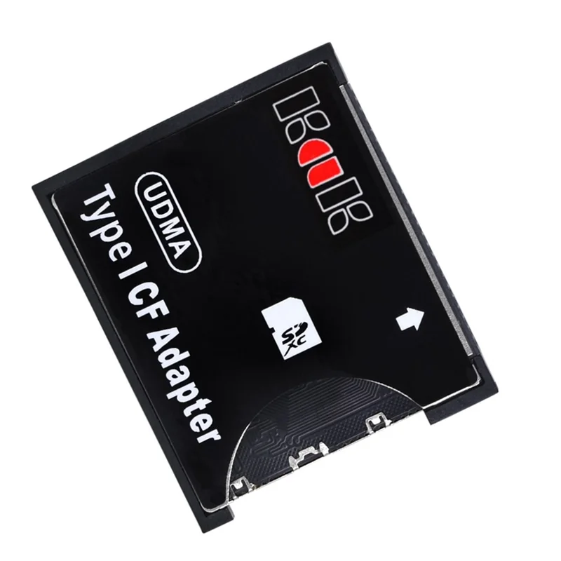 Адаптер SD-CF Type I с поддержкой SD SDHC SDXC MMC Card To Standard Compact Flash Type I Card Reader Converter A002