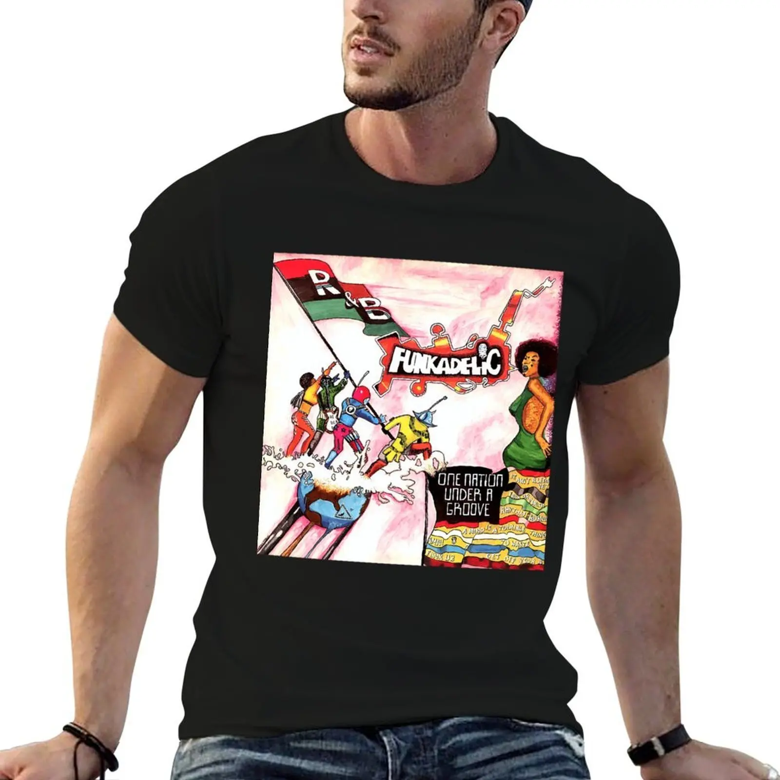 

ONE NATION UNDER A GROOVE \t T-Shirt essential t shirt t shirt man luxury t shirt man cotton T-shirt