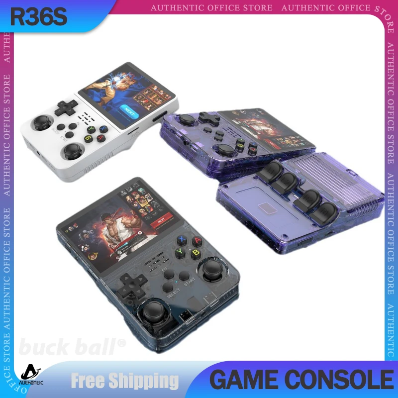 

Open Source R36S Portable Handheld Video Game Consoles 3.5 Inch IPS 3D Dual System Joystick Handheld Game Console Linux System