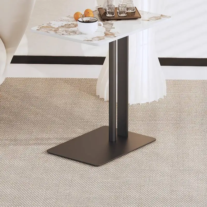 Tavolino da Caffè Moderno in Marmo Nero, Tavolo Centrale di Lusso, Tavolino Laterale, Mesa Lateral Nordic, Mesa De Centro, Arredamento per Soggiorno