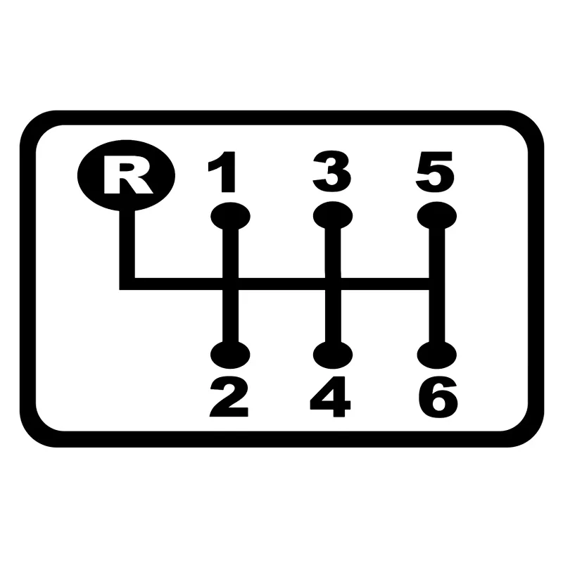 CS790# Manual gearbox version 1 funny car sticker vinyl decal white/black for auto car stickers styling car