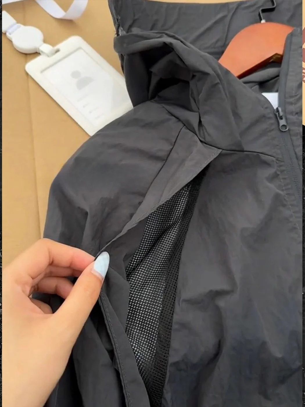 Men's Summer Thin Ice Silk Hooded Sun Protection Clothing Quick Dry Patchwork Design Breathable Fashionable American Style Ja...