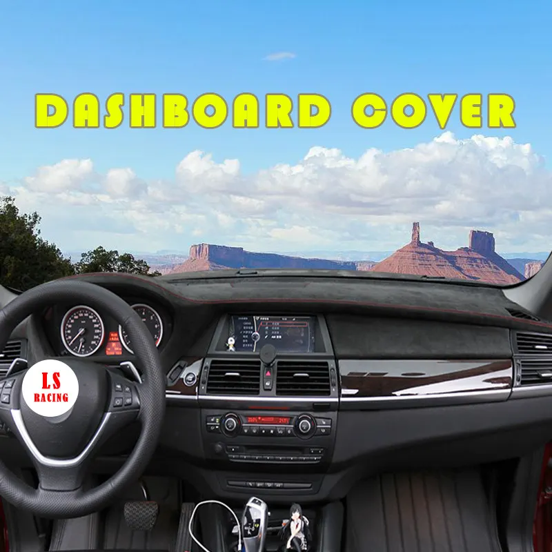 

Custom Car Dashboard Cover Wrap in Alcantara Material for BMW X5 X6 2008-2013 Auto Mat Shade Cushion Pad Carpet Cars Accessories
