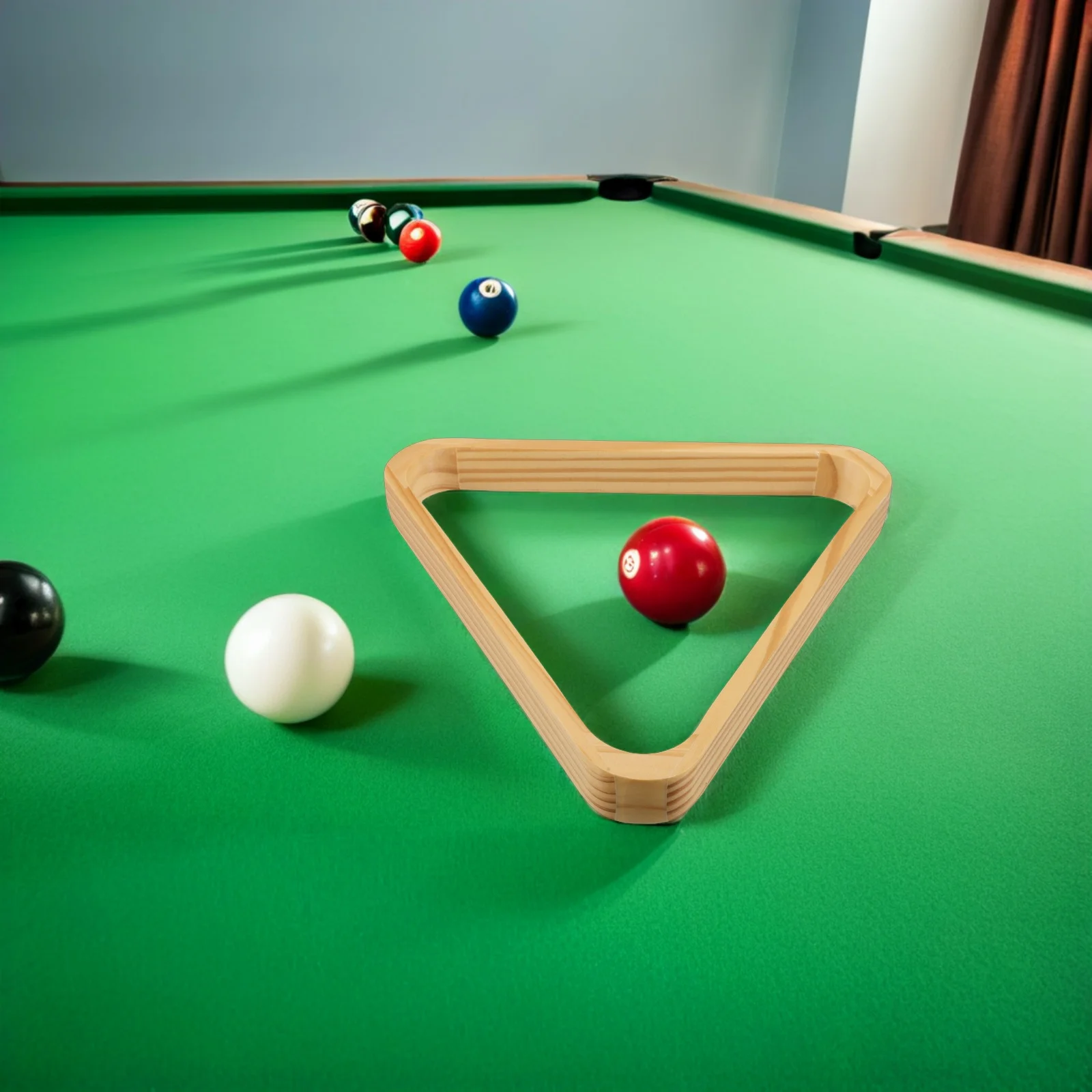 2 Stücke Massivholz Billard Rack Dreieck 89 Ball Set Tragbare Professionelle Spielzimmer Zubehör Billard Rack Snooker Liefert