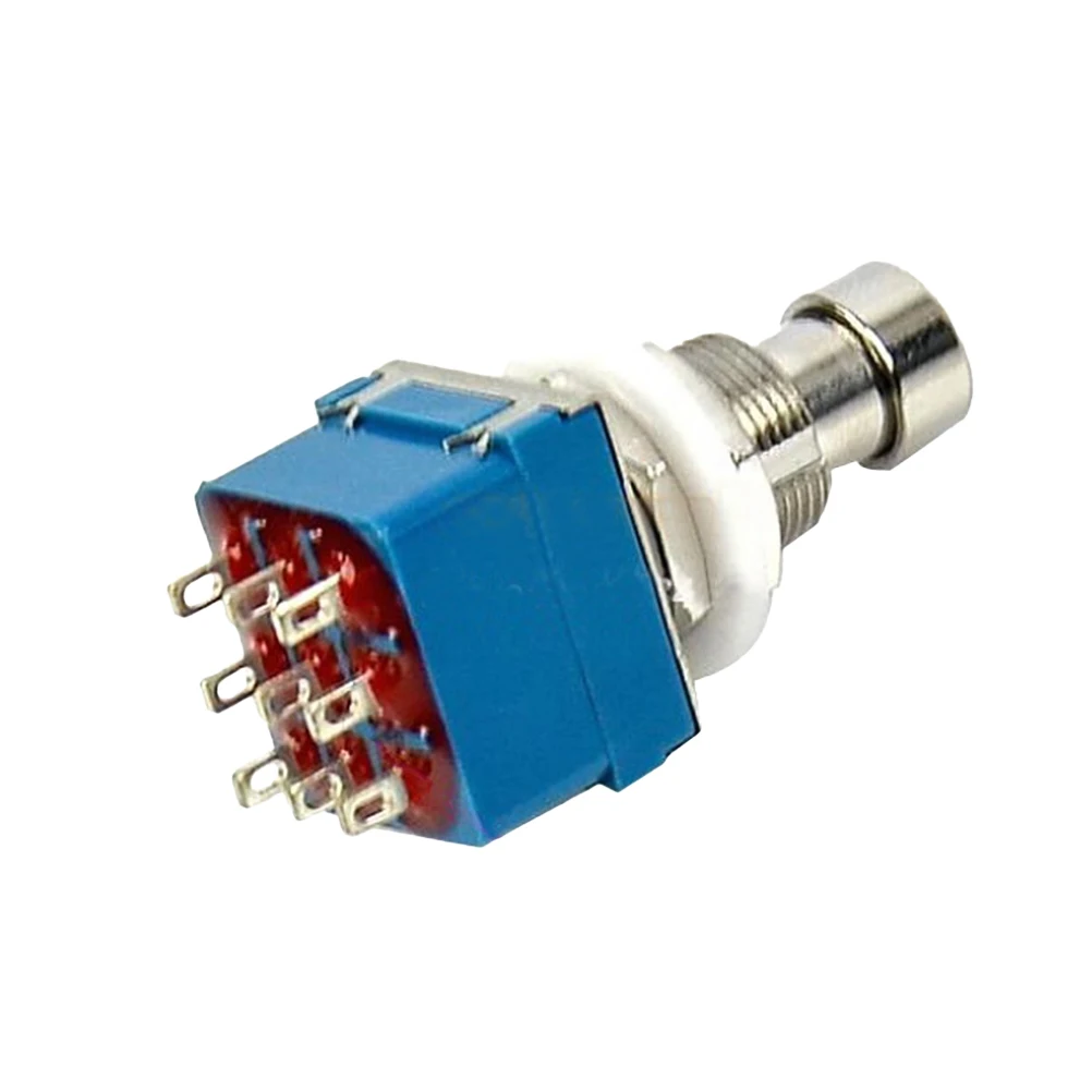 Affordable Guitar Effects Foot Switch 9 Lug Unbuffered Bypass Stomp Box Blue Instrument Parts