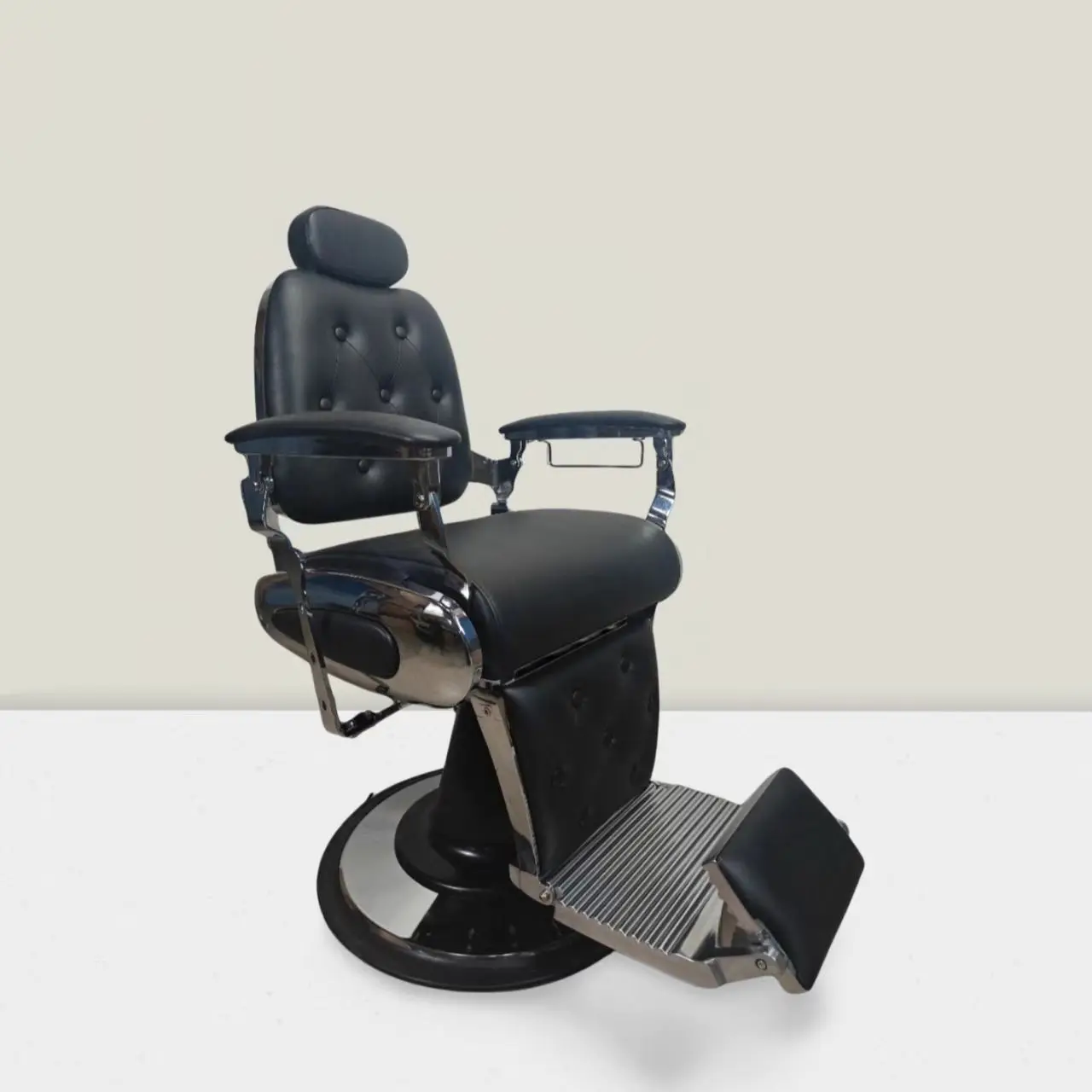كرسي ريترو للعناية بالشعر برأس زيتي، كرسي كبير لصالونات الشعر، كرسي قابل للتعديل والمستلق مصمم خصيصًا لصالونات الشعر