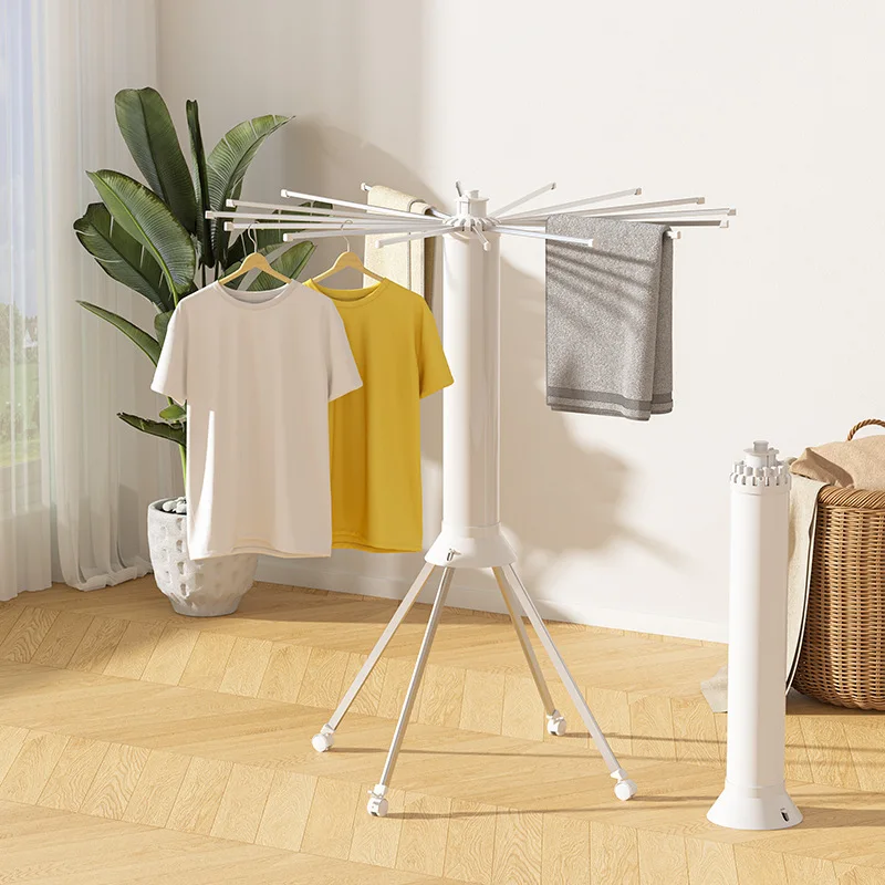 360-degree Rotating Clothes Drying Rack Floor-standing Folding Clothes Drying Rod Balcony Bedroom Household Octopus Drying Rack