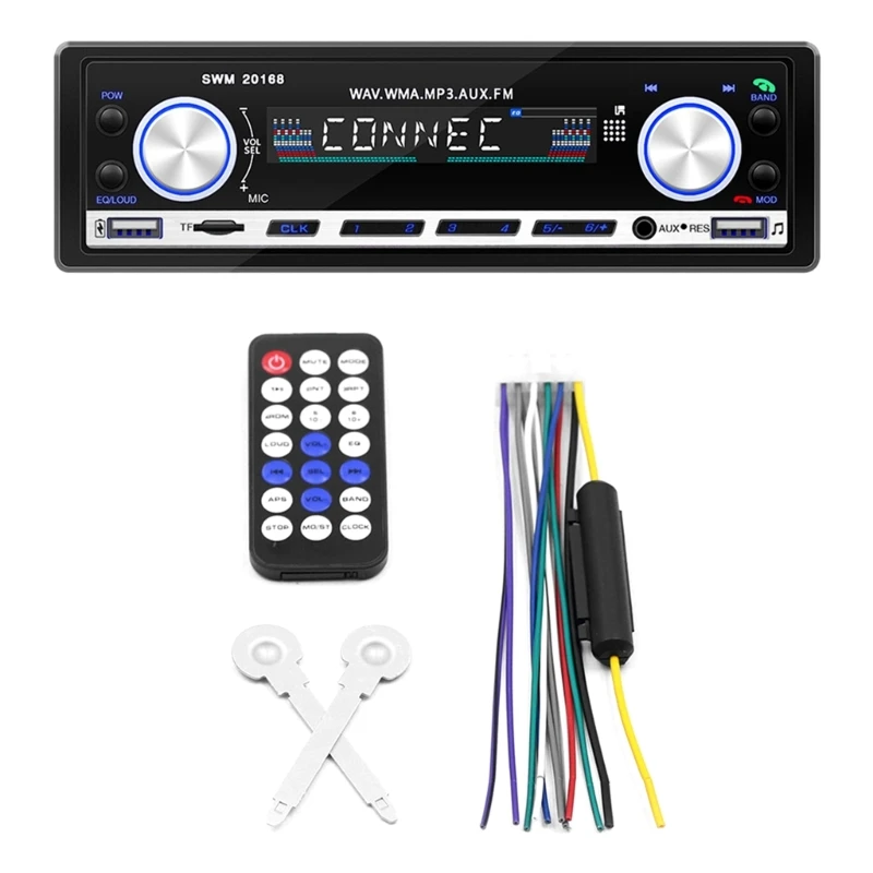 Car Radio AUX Input MP3 Player Double USB Multimedias Player with Knob