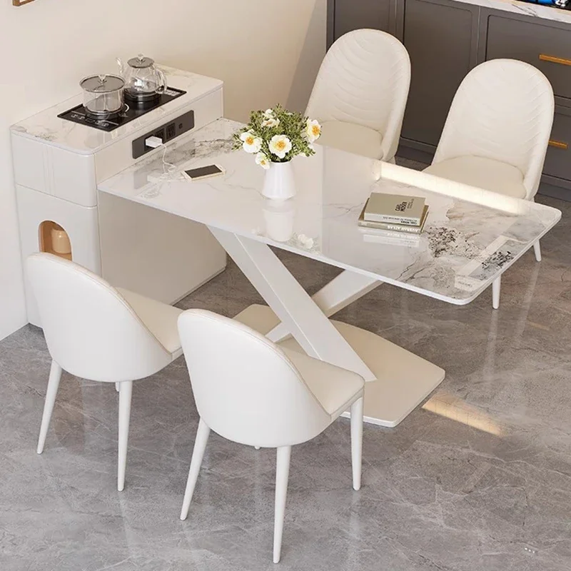 

Обеденный стол в скандинавском итальянском дизайне, простота, регулируемый домашний журнальный столик, современная роскошная кухонная мебель Mesa De Cozinha