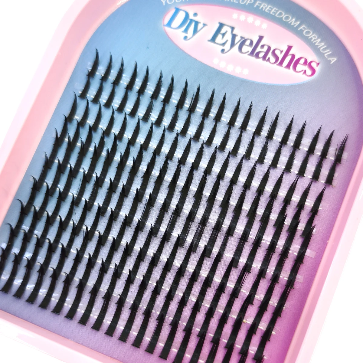 32줄 60-150P 개별 속눈썹 클러스터 D 컬 믹스 속눈썹 클러스터 3D 위스피 DIY 속눈썹 연장 내추럴 속눈썹 속눈썹 북